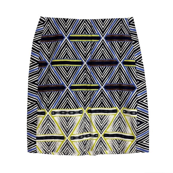 Nic+Zoe Women’s Size 4 Cotton Tribal Print Skirt - Bright & Playful - Picture 1 of 5